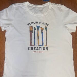 Life is Good art shirt - new- medium